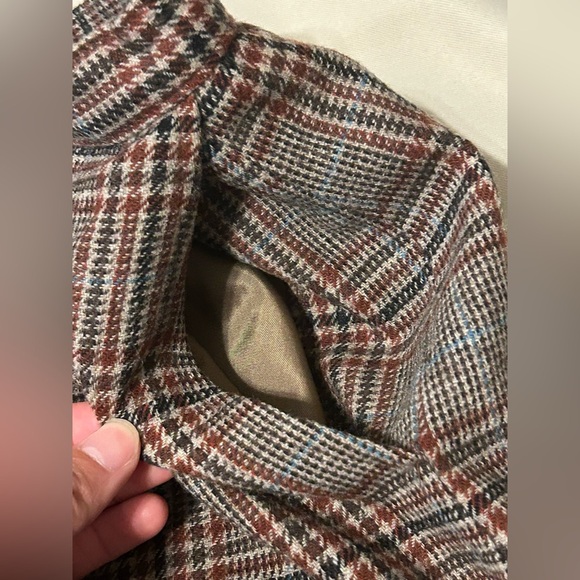 Vintage Pendleton 100% Virgin Wool Brown Plaid Skirt - S - Picture 3 of 8